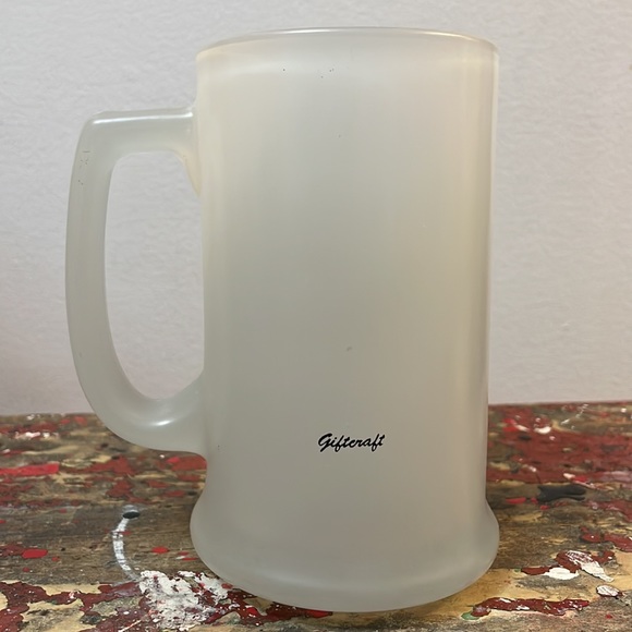 Giftcraft 1988 Frosted Glass Picowsso Mug - Picture 5 of 8
